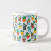 Grande Tasse Chats dans les pots à fleurs (Droite)