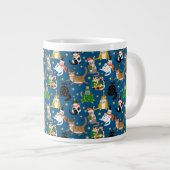 Grande Tasse Chats Festifs en Costumes de Noël Motif (Devant droit)