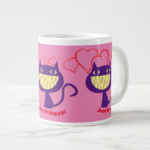 Grande Tasse Chats heureux  (Devant droit)
