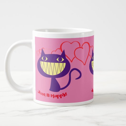 Grande Tasse Chats heureux  (Gauche)