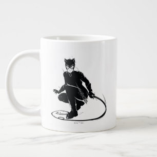 Grande Tasse Chatte Féconde Pose Pinceau à Encre