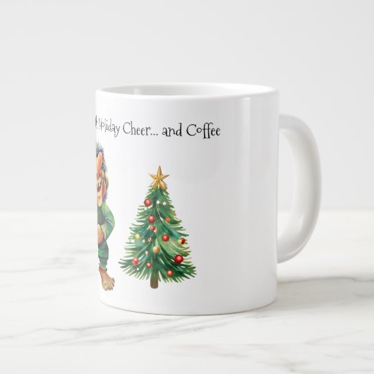 Grande Tasse Cheeky Christmas Troll et Tree Delight (Devant droit)
