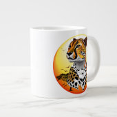 Grande Tasse Cheetah African Feline Wild Animal (Devant droit)