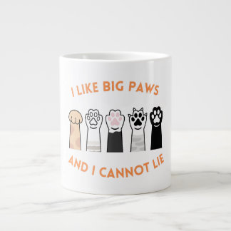Grande Tasse Chemise drôle pour animaux de compagnie Big Paws