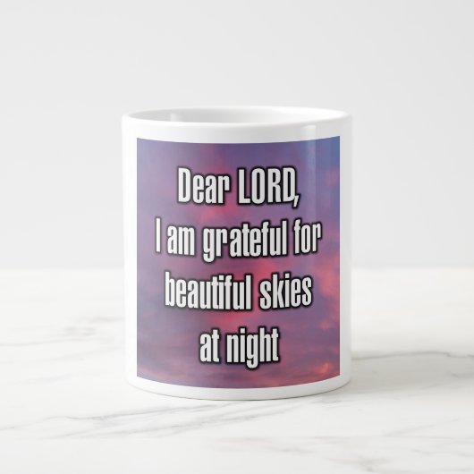 Grande Tasse Cher SEIGNEUR, je suis reconnaissant pour de beaux (Devant)