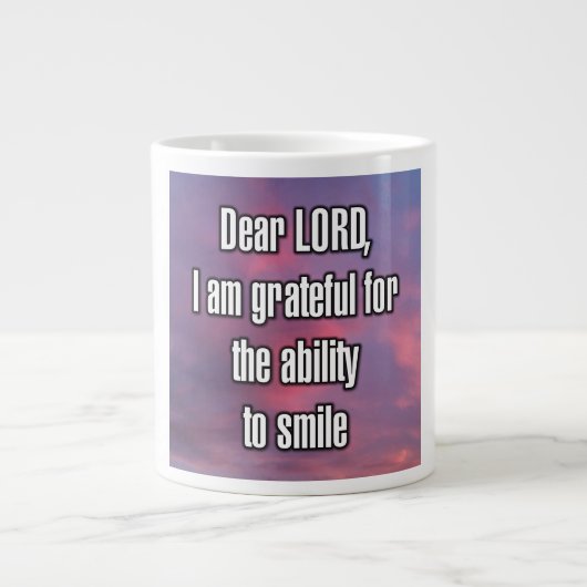 Grande Tasse Cher SEIGNEUR, je suis reconnaissant pour la capac (Devant)