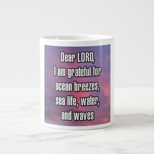Grande Tasse Cher SEIGNEUR, je suis reconnaissant pour les bris (Devant)