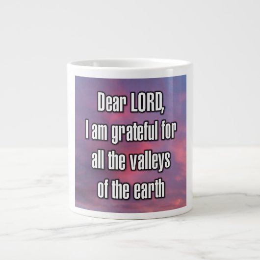 Grande Tasse Cher SEIGNEUR, je suis reconnaissant pour toutes l (Devant)