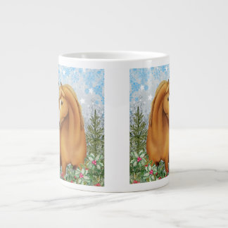 Grande Tasse Cheval arabe alezan dans un jardin