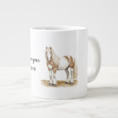 Grande Tasse Cheval blanc Brown (Devant droit)