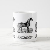 Grande Tasse Cheval debout vintage (Devant)