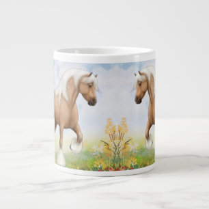 Grande Tasse Cheval d'étape palomino tzigane