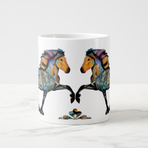 Grande Tasse Cheval islandais Pop Art