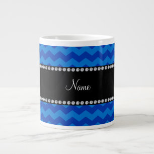 Grande Tasse Chevalier bleu de nom personnalisé
