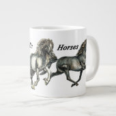 Grande Tasse Chevaux islandais dansant (Devant droit)