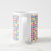 Grande Tasse Chevron aztèque coloré (Dos)