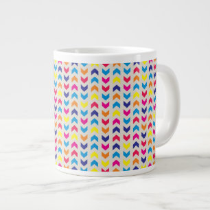 Grande Tasse Chevron aztèque coloré