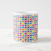 Grande Tasse Chevron aztèque coloré (Devant)