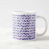 Grande Tasse Chevron Dalmatien violet et blanc (Droite)