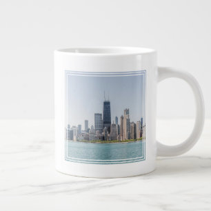 Grande Tasse Chicago Skyline Avec Le Lac Michigan