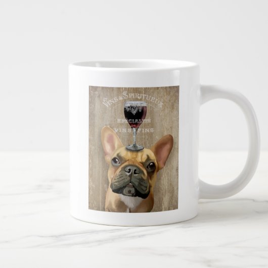Grande Tasse Chien Au Vin, Chien de taule français (Droite)