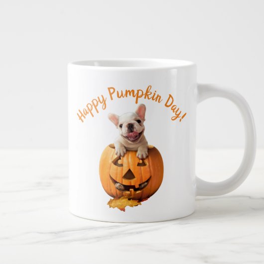 Grande Tasse Chien dans Jack-o-Lantern (Droite)
