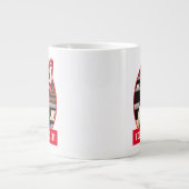 Grande Tasse Chien dans la main de mousse (Devant)