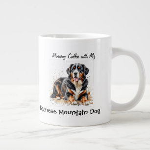 Grande Tasse Chien de montagne bernois simple personnalisé