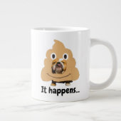 Grande Tasse Chien en en costume Emoji de la pop (Droite)