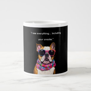 Grande Tasse Chien Intelligent avec Lunettes – Citation Drôle d