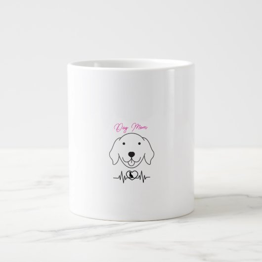 Grande Tasse Chien Maman AF - Fier animal de compagnie Parent T (Devant)
