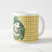 Grande Tasse Chien mignon de la Saint Patrick (Devant droit)