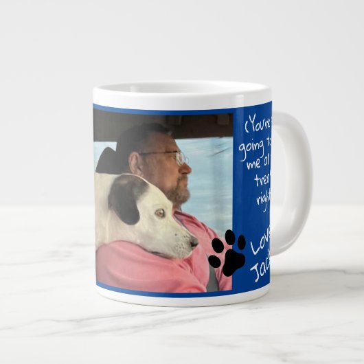 Grande Tasse Chien Papa Tous Les Traitements Photo (Devant droit)