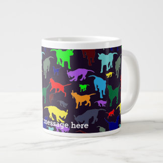 Grande Tasse Chiens arc-en-ciel