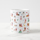Grande Tasse Chiens de Noël en accessoires de vacances (Devant)