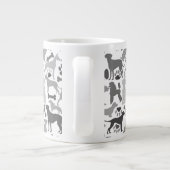 Grande Tasse Chiens et pattes motif 03.b Blancs BG (Dos)