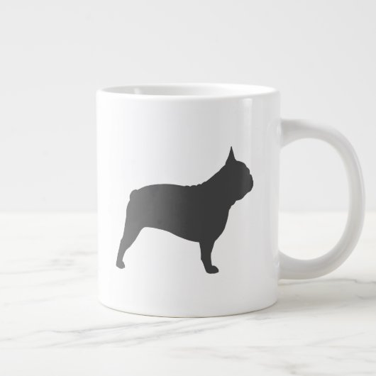 Grande Tasse Chiens français Silhouettes Chiens français (Droite)