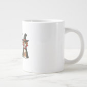 Grande Tasse Chiens mignons comme fantôme, sorcière et vampire (Droite)