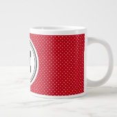 Grande Tasse Chiffre 20oz Big Monogram Rouge & Blanc Swiss Dots (Droite)