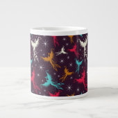 Grande Tasse Chiffre motif d'oiseaux de Phoenix (Devant)