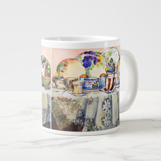 Grande Tasse Chine peinte à la main (Devant droit)