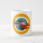 Grande Tasse Chine : Un morceau de mon coeur dans un brouillard (Devant)