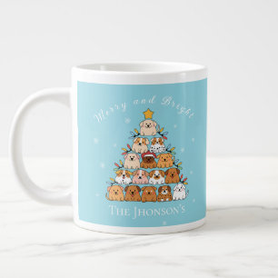 Grande Tasse Chiots mignons personnalisés amoureux des chiens d