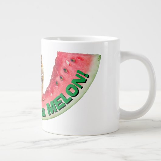 Grande Tasse Chipmunks mangeant de la pastèque (Droite)