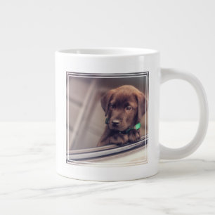 Grande Tasse Chocolat Labrador Puppy In Car
