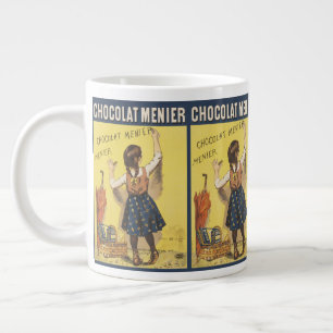Grande Tasse Chocolat Menier Jeune Fille Française Vintage 1892