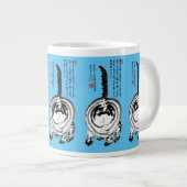 Grande Tasse Chonky rayé japonais Tabby Chat (Devant droit)