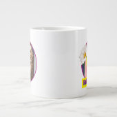 Grande Tasse Chouette avec fleurs dans la boîte aux lettres (Devant)