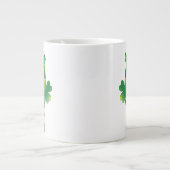 Grande Tasse Chouette bébé mignon St Patrick dessin animé (Devant)