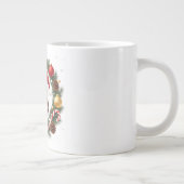 Grande Tasse Chouette de Noël dans une couronne festive (Droite)
